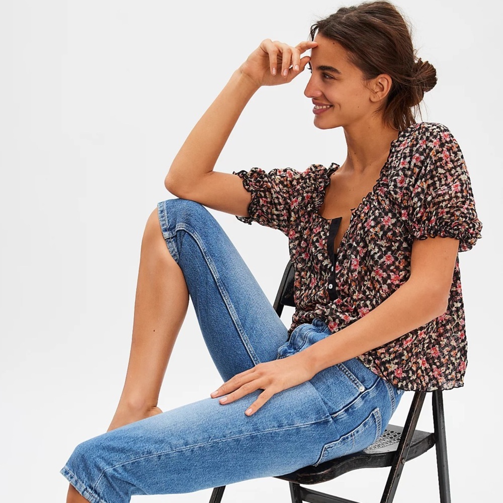 NWT Free People Astra Peasant Top - Picture 2 of 9